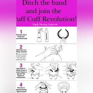 PUFFCUFF JUNIOR BLACK POUCH with 3rows‎ of sparkle stones - 3 INCH